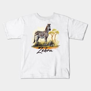 Happy Zebra Kids T-Shirt